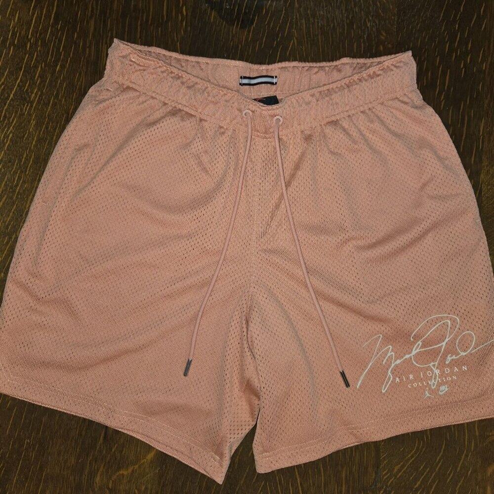 Nike Air Jordan Jumpman Flight Shorts Men’s M Peach Mesh Pastel Streetwear Y2K